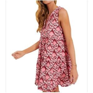 Tuckernuck Poppy Ikat Mini Salty Paloma‎ Coverup Mini Dress Resort Wear Large